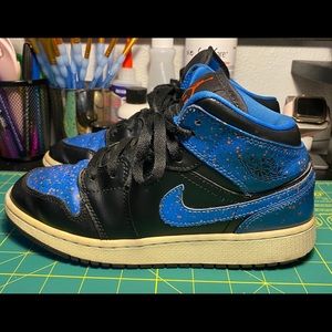 Jordan 1 Royal Splatter Mid